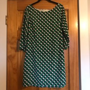 3/4 sleeve shift dress
